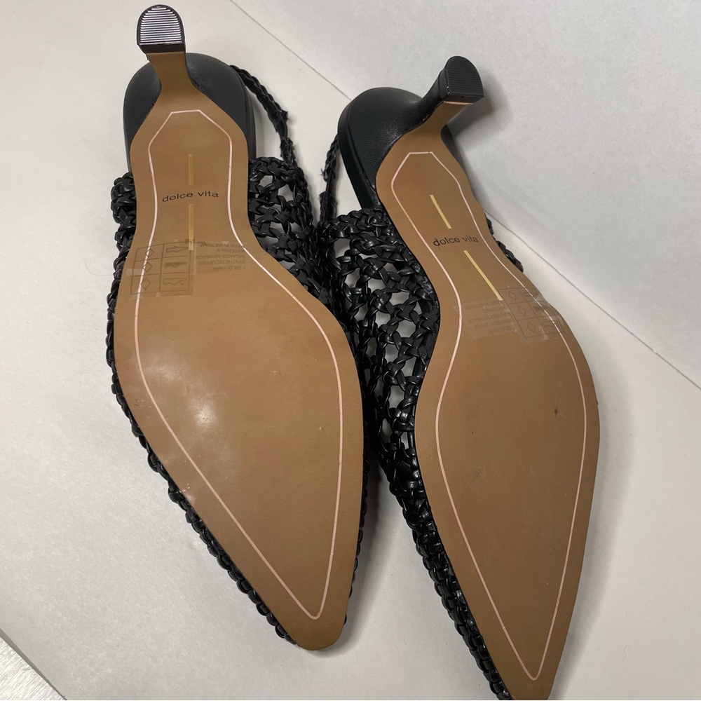 Dolce Vita Black Slingback Heels - Picture 6 of 8